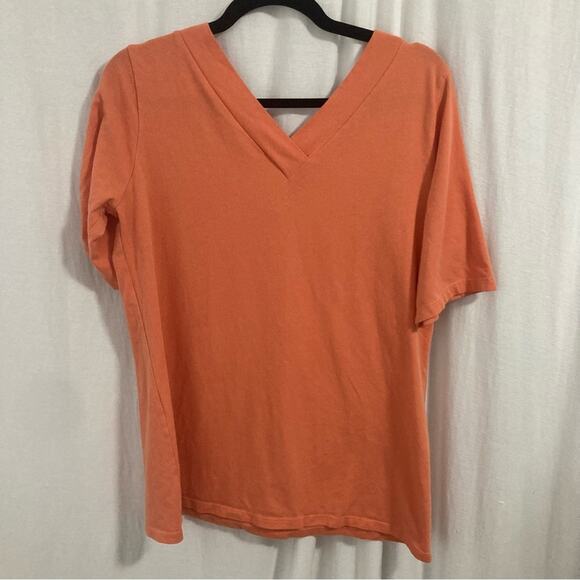 Mod Bod v-neck elbow sleeve soft stretchy top size 2X basic layering everyday - Picture 3 of 4